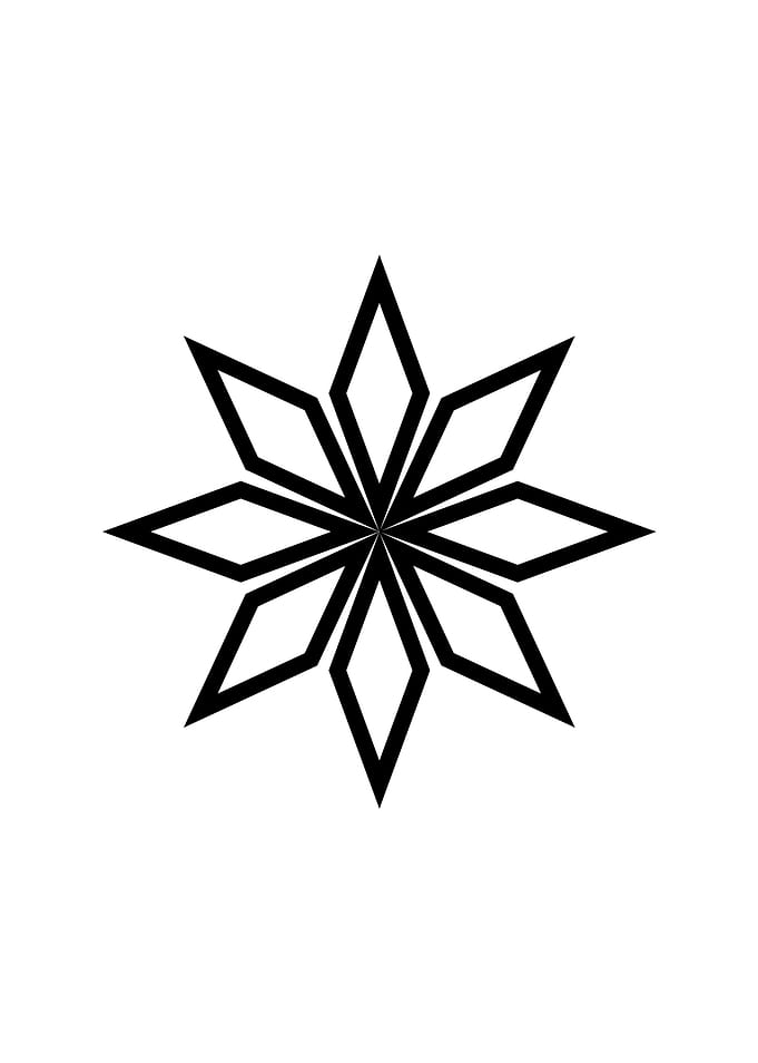 Black Geometric Glyph Rune