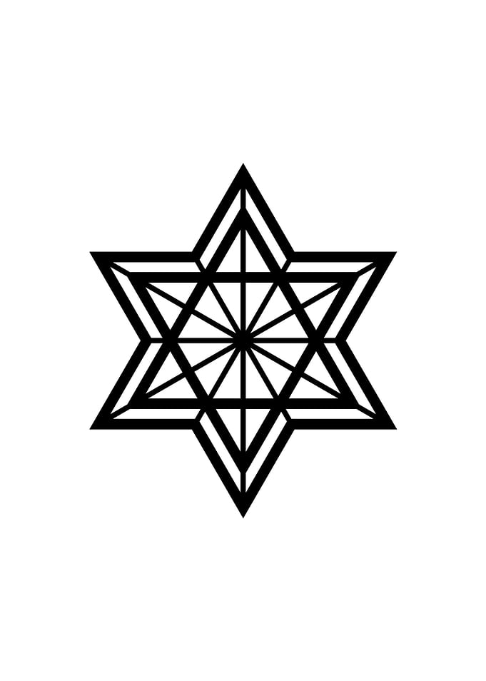 Black and White Glyph Rune