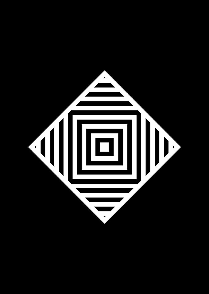Black Sacred Geometry Rune