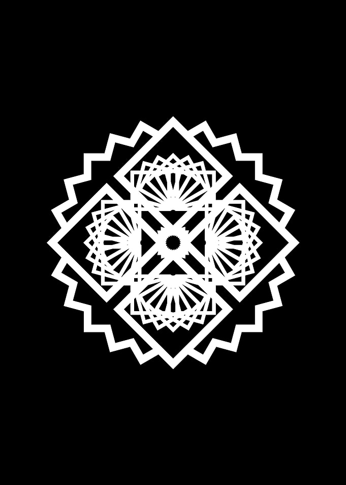 Black and White Glyph Rune