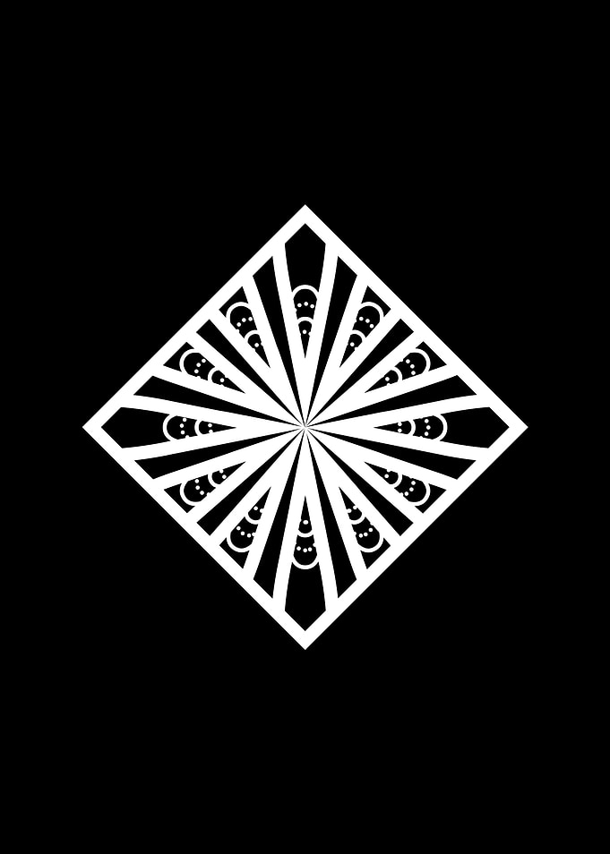 Black Sacred Geometry Rune