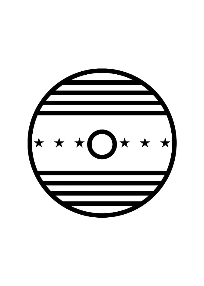 Black and White Glyph Rune