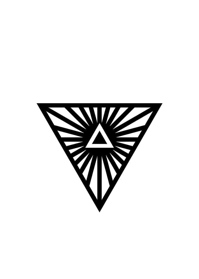 Black Sacred Geometry Rune