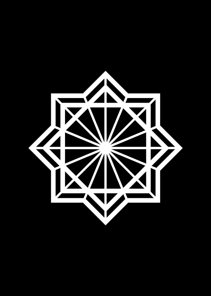 Black Geometric Glyph Rune