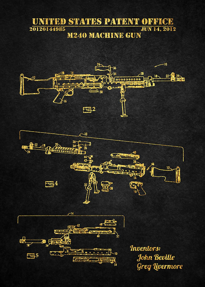 16 M240 Machine Gun Paten