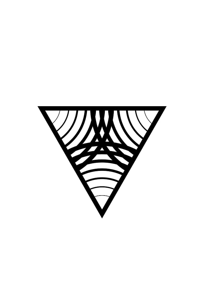 Black Geometric Glyph Rune