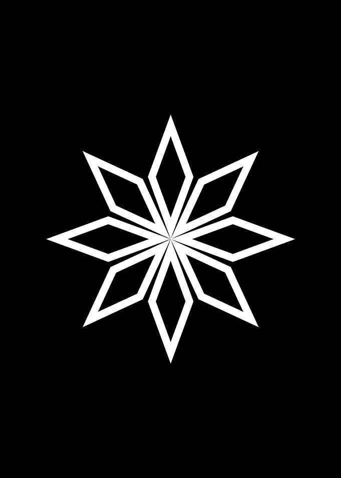 Black Geometric Glyph Rune