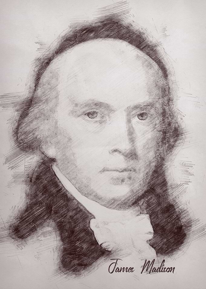 Sketch James Madison