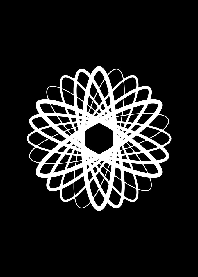 White Glyph Mandala Rune