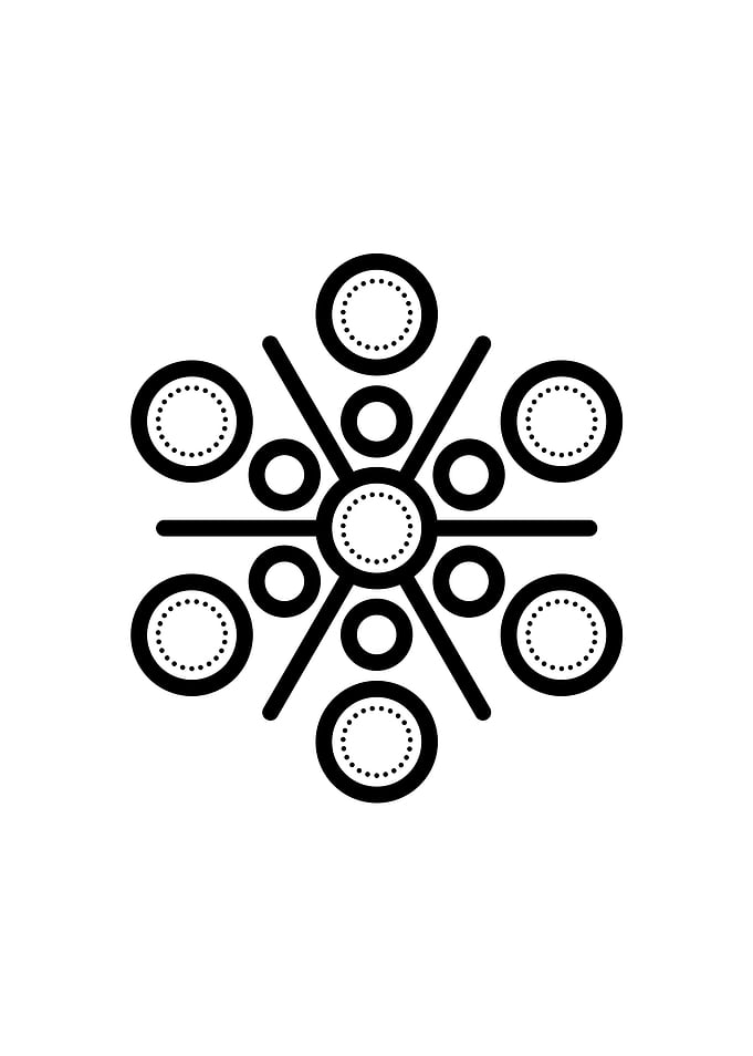 Black Geometric Glyph Rune