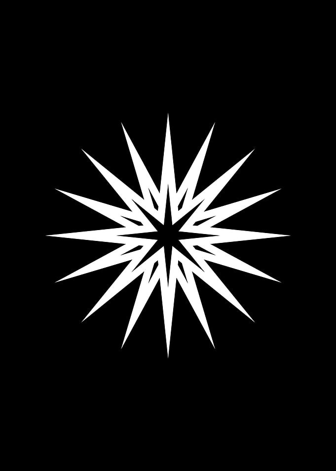 White Glyph Mandala Rune