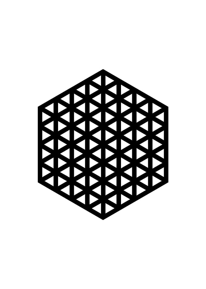 White Sacred Geometry Seal