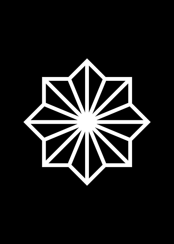 Black Geometric Glyph Rune