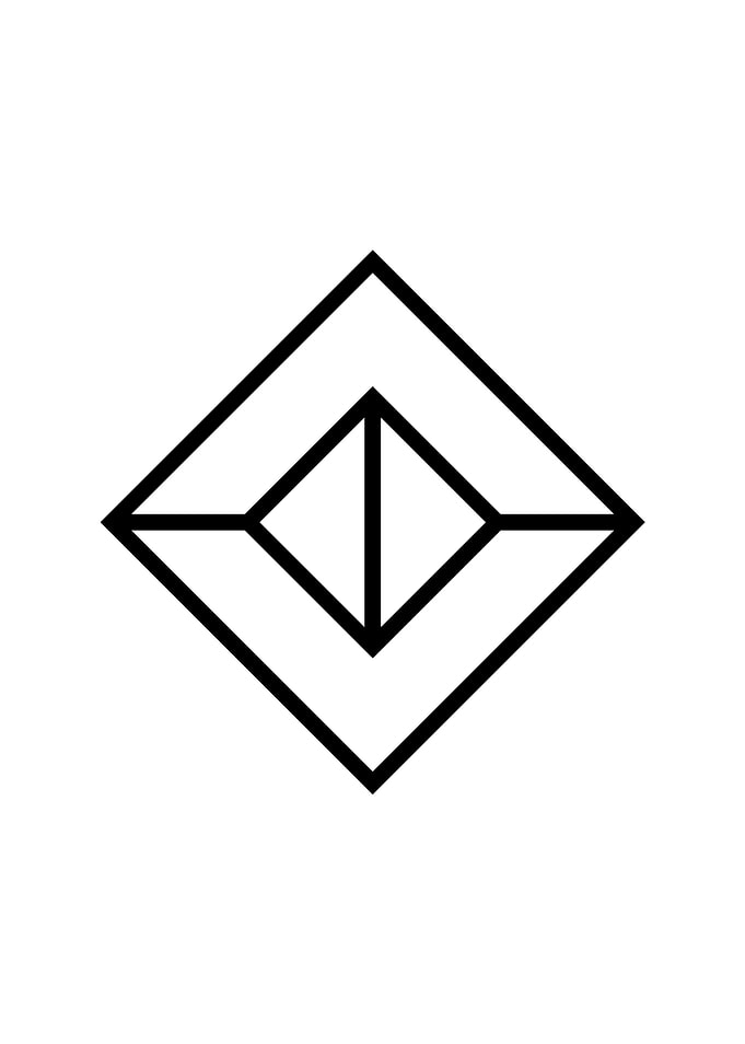 Black Sacred Geometry Rune