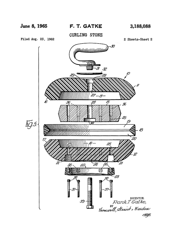 Curling Stone Vintage