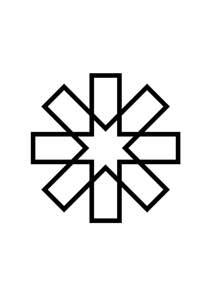 Black Sacred Geometry Rune