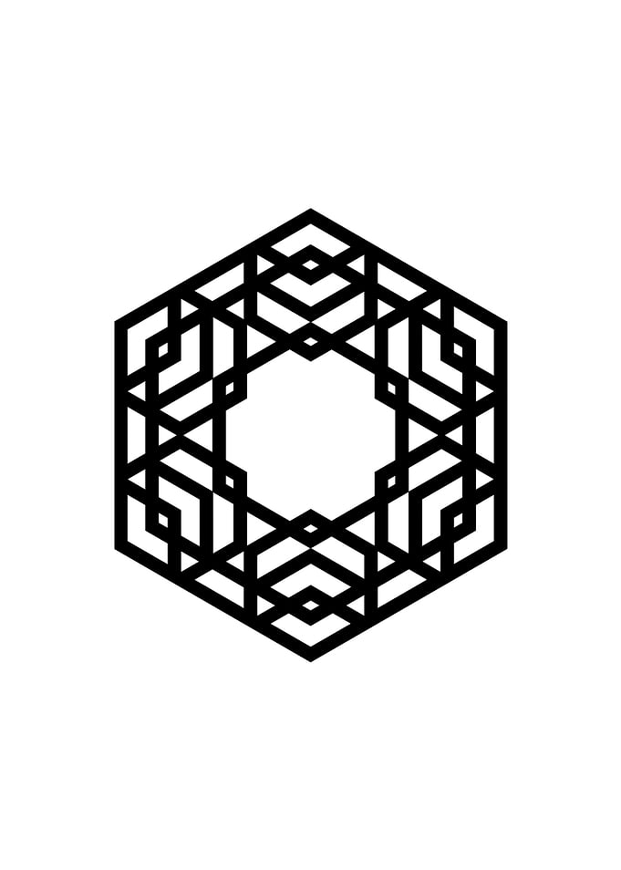 Black Sacred Geometry Rune