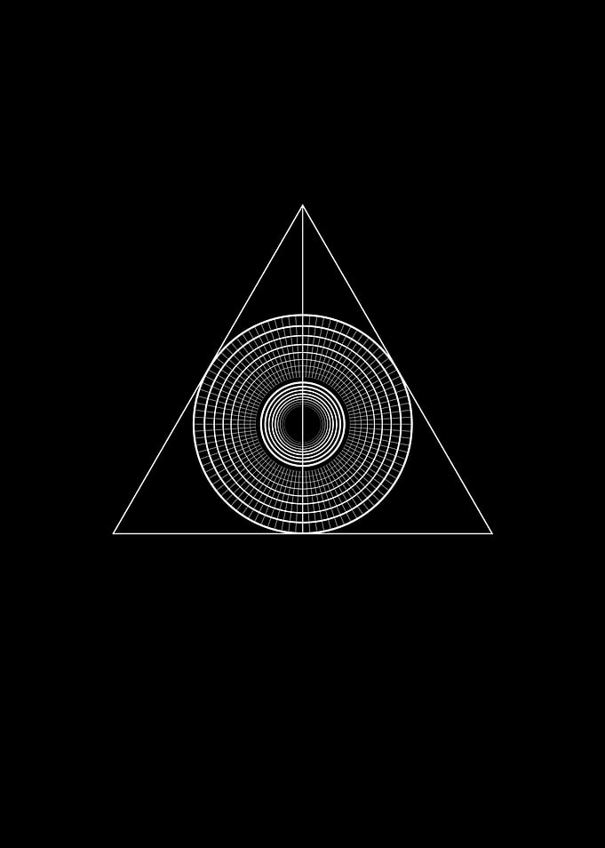 Black Glyph Mandala Rune
