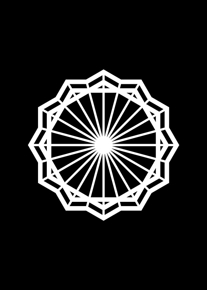 White Glyph Mandala Rune
