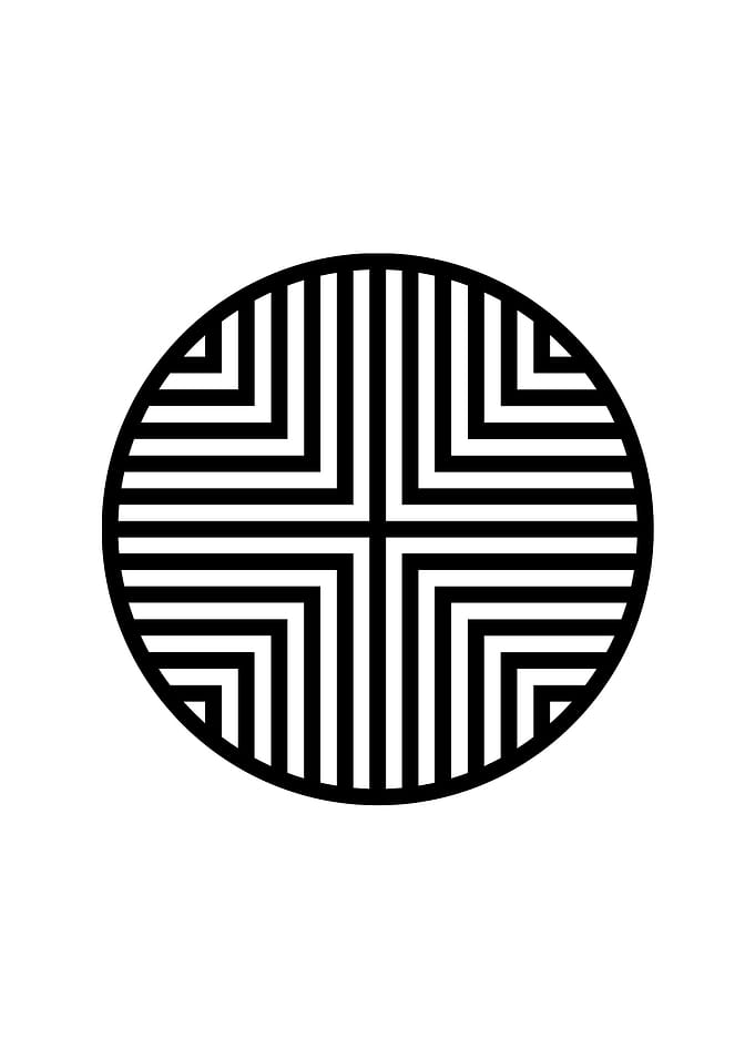 White Glyph Mandala Rune