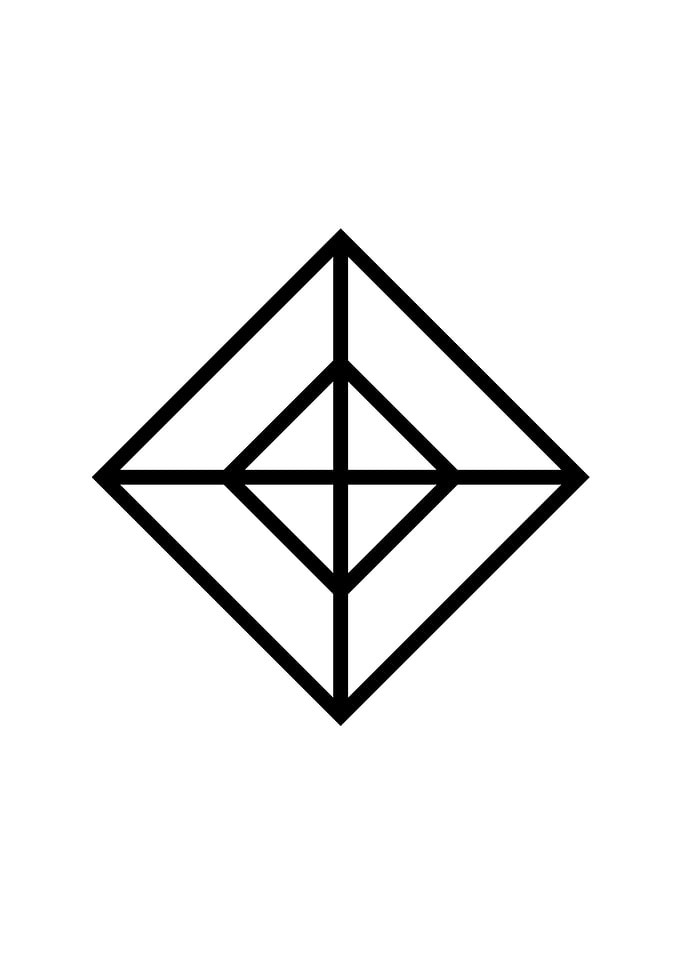 Black Geometric Glyph Rune
