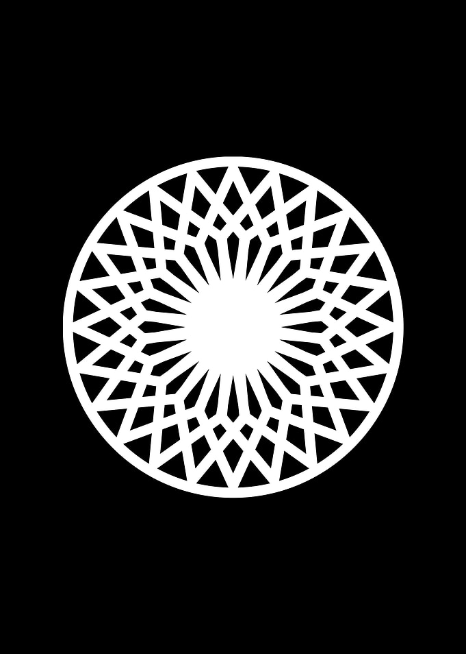 White Glyph Mandala Rune