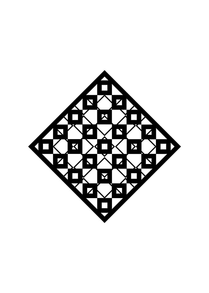 Black Sacred Geometry Rune
