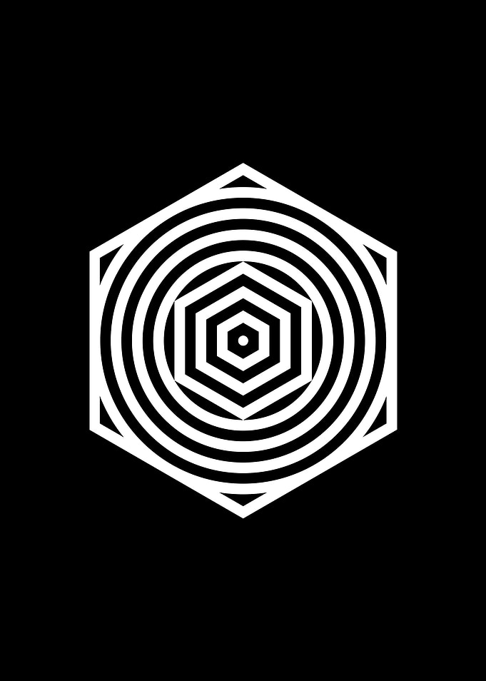 White Sacred Geometry Seal
