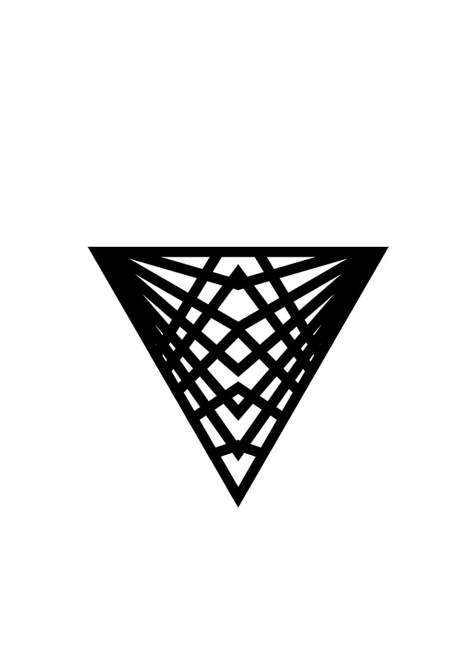 Black and White Glyph Rune