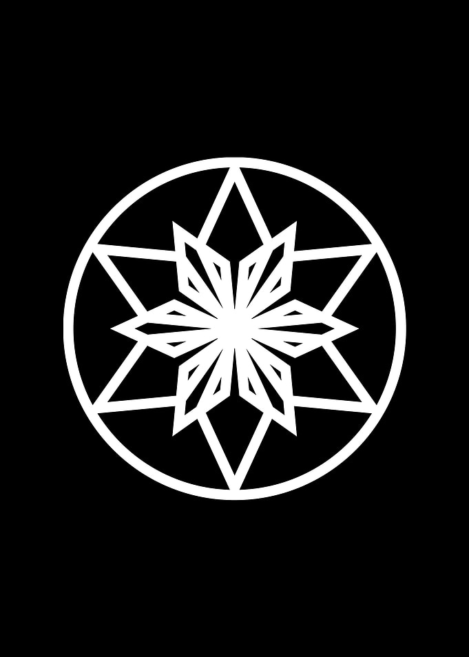 Black and White Glyph Rune