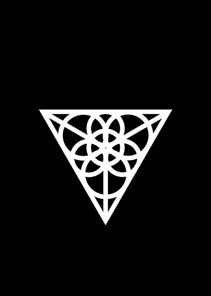Black Glyph Mandala Rune