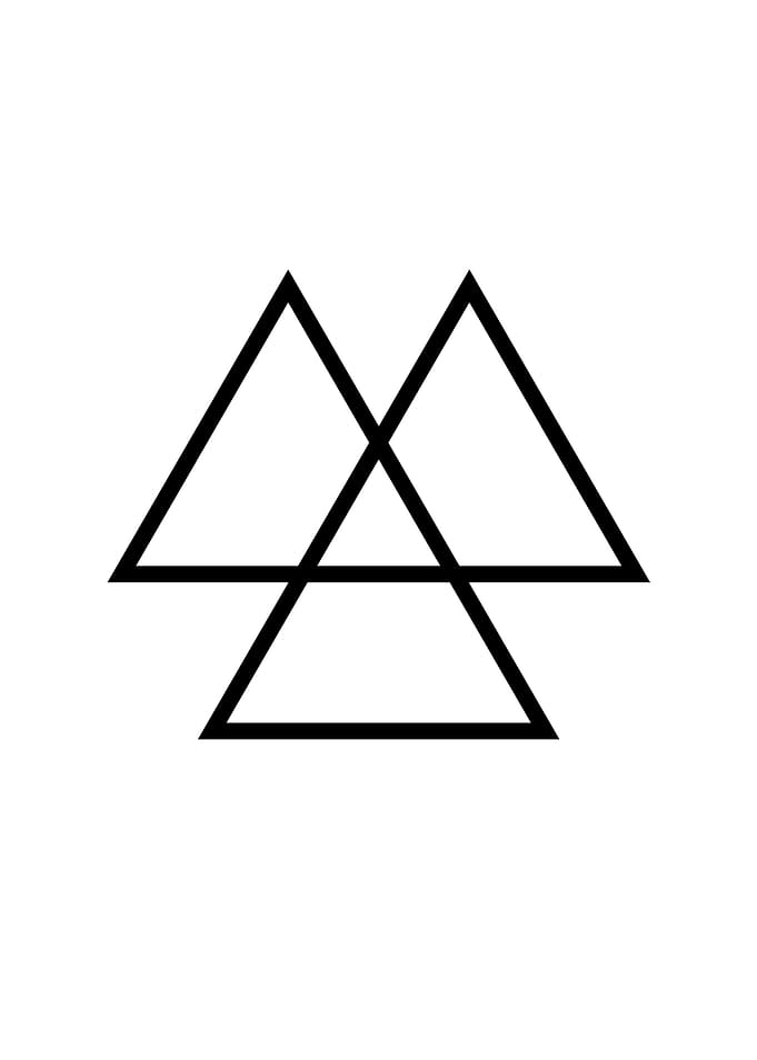 Black and White Glyph Rune