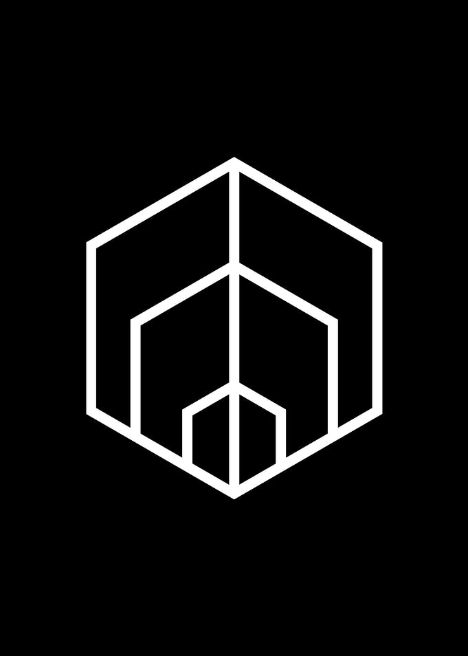 Black Geometric Glyph Rune