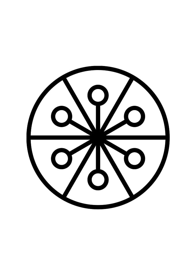Black Geometric Glyph Rune