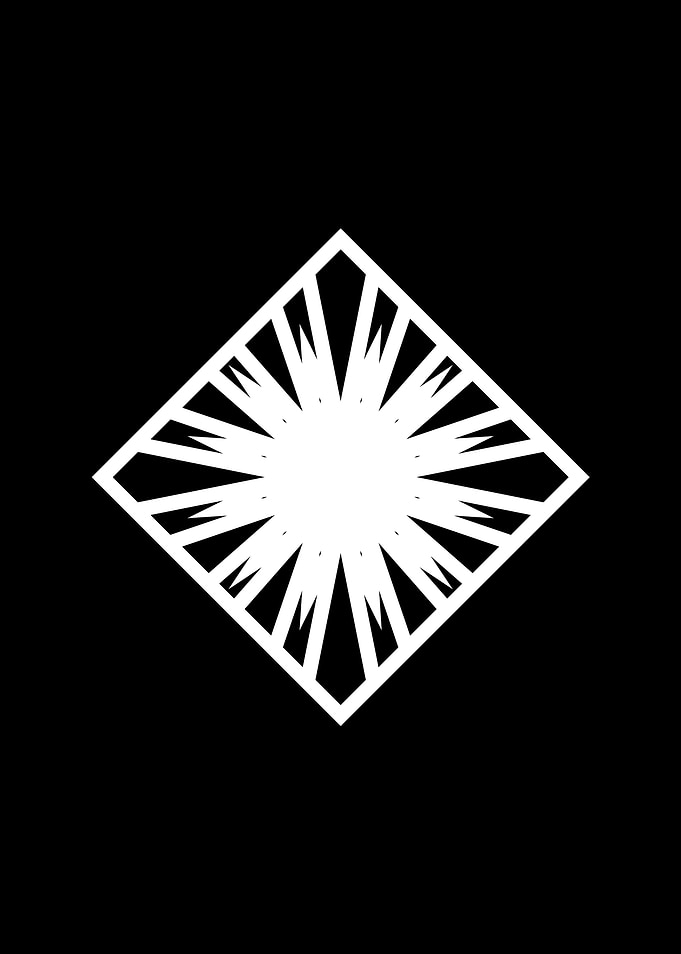 Black Geometric Glyph Rune
