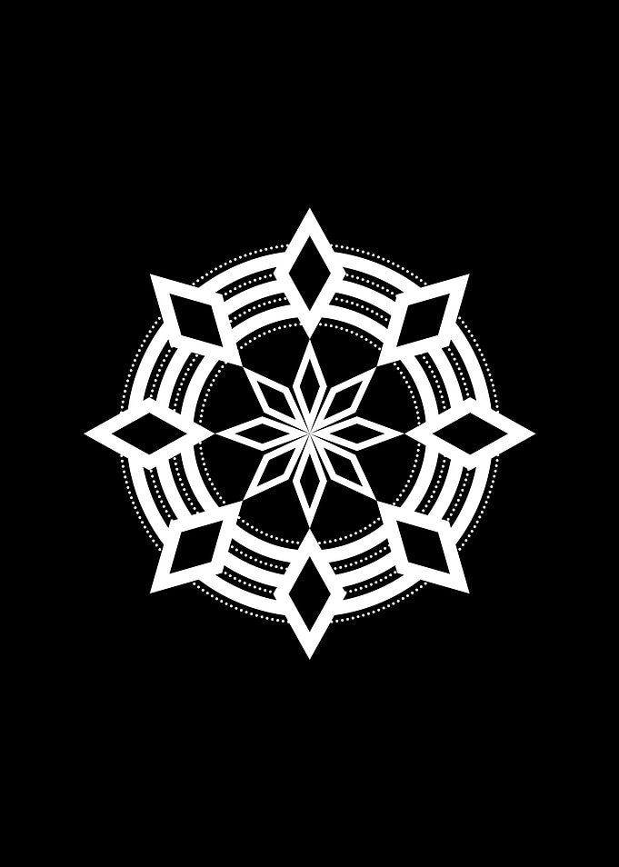 Black and White Glyph Rune
