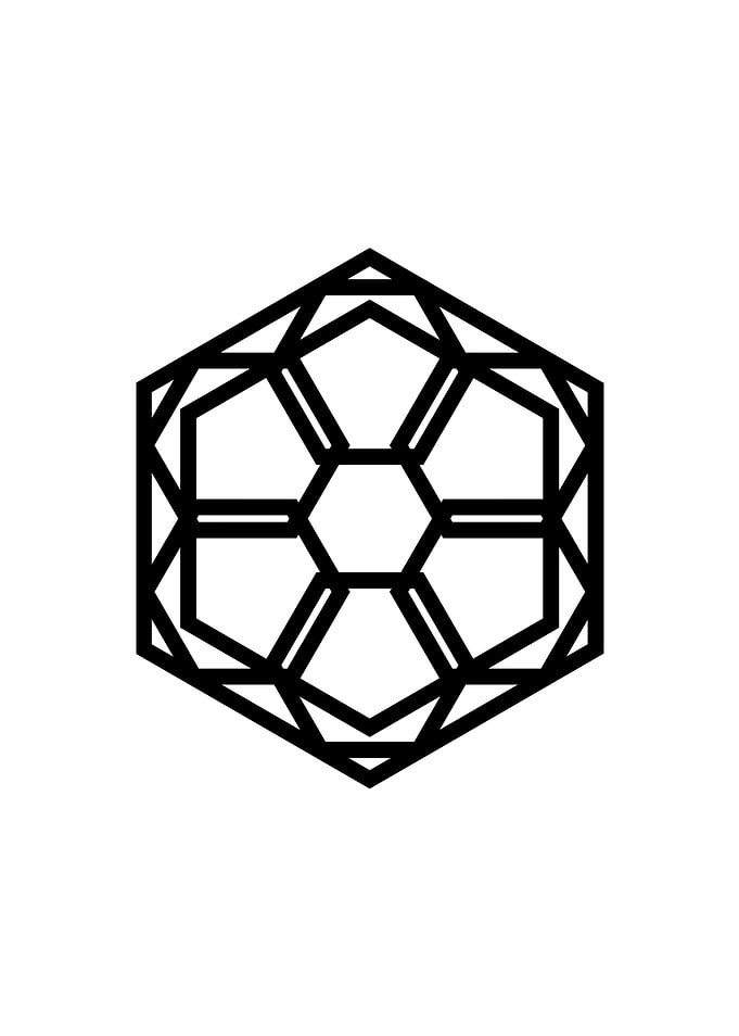 Black Glyph Mandala Rune