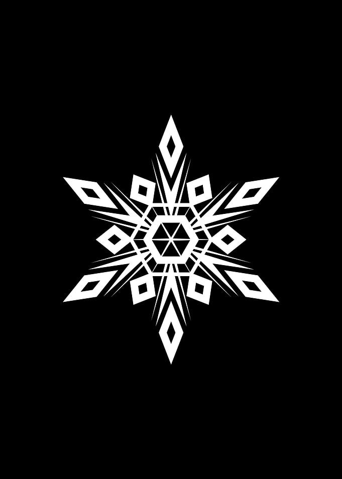 Black Sacred Geometry Rune