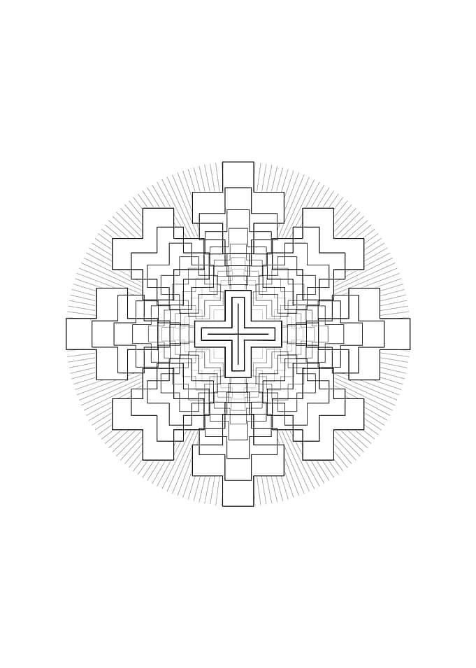 Minimalist Geometric Glyph