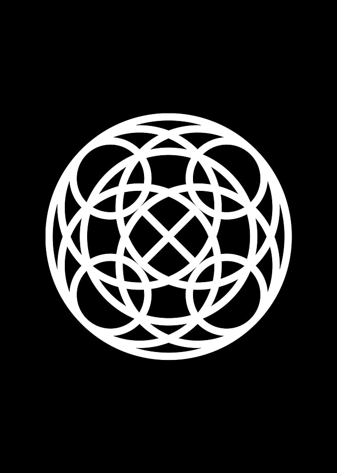 Black Glyph Mandala Rune
