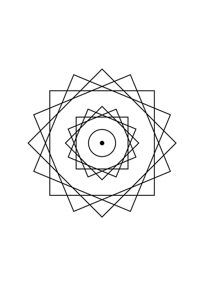 Black and White Geometric
