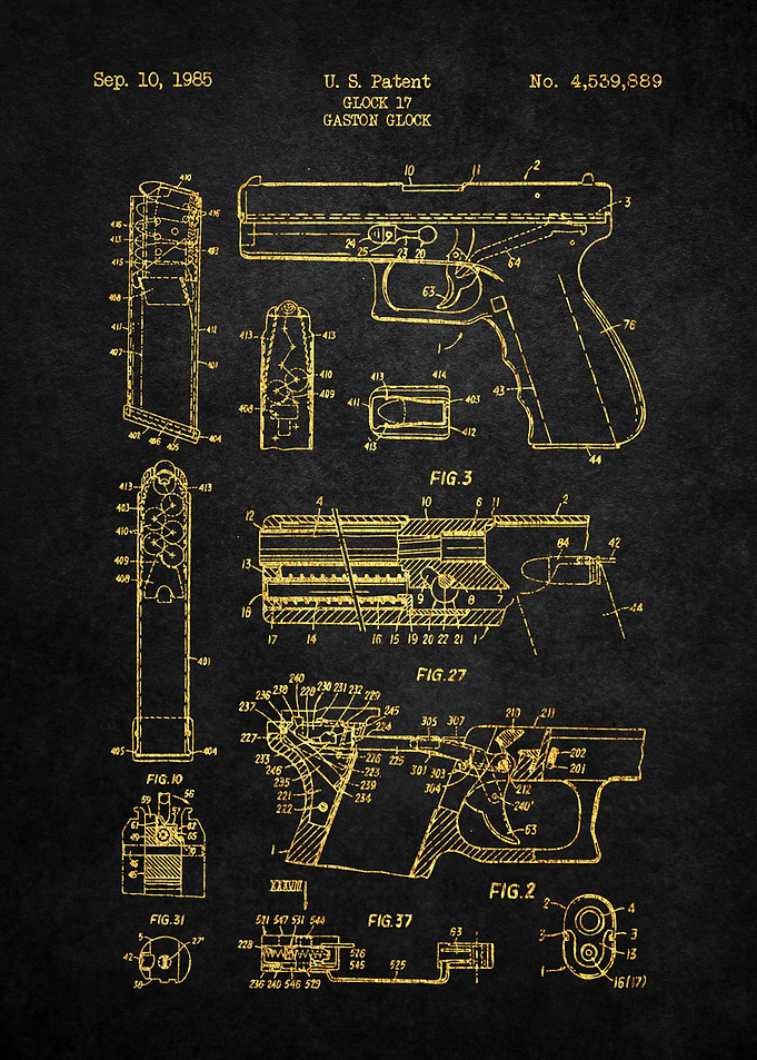 14 Glock 17 1985 Patent
