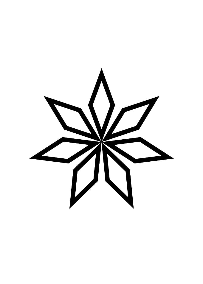 Black Geometric Glyph Rune