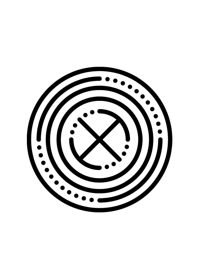 Black Glyph Mandala Rune