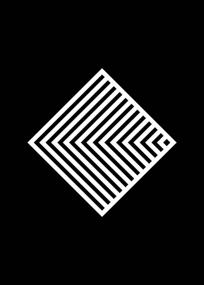 Black Geometric Glyph Rune