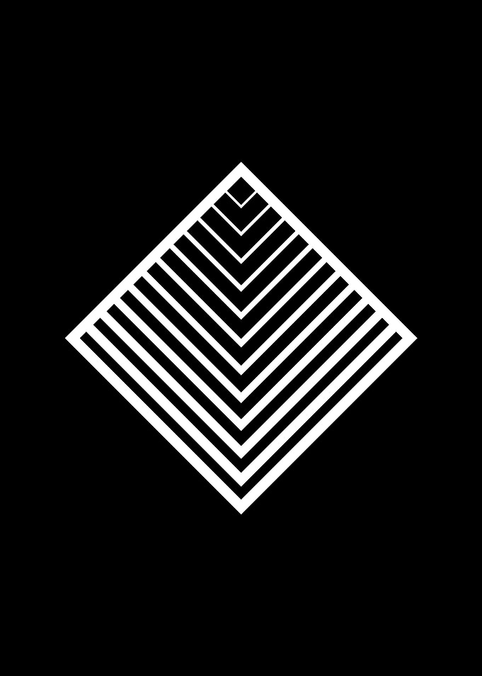 Black Geometric Glyph Rune