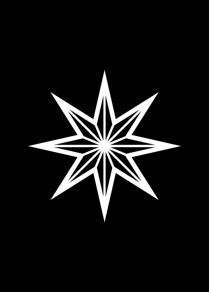Black Geometric Glyph Rune