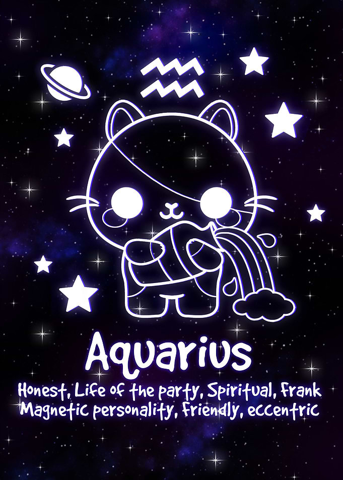 aquarius kawaii zodiac