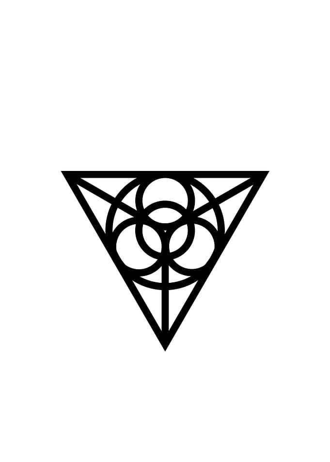 Black Geometric Glyph Rune