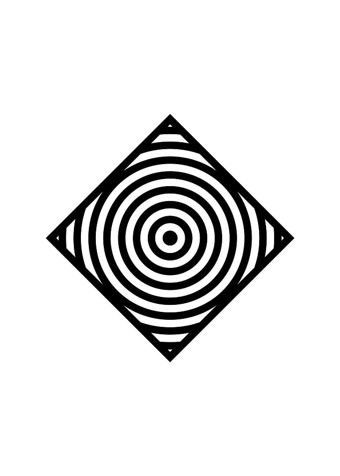 Black Sacred Geometry Rune